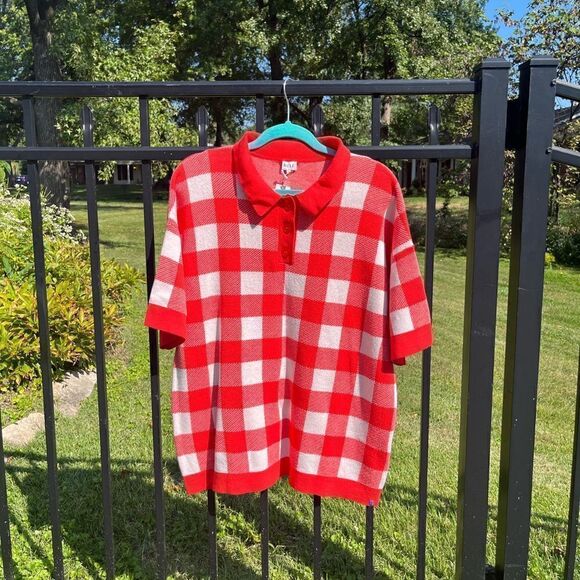 Anthropologie KULE The Brie Knit Sweater Polo Shirt NWT - Picture 5 of 13